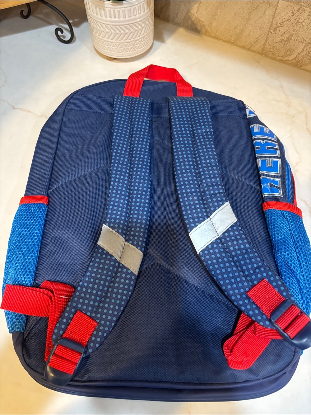 Nintendo Mario 17” Kids Backpack - Blue, Red & Yellow - Picture 2 of 6